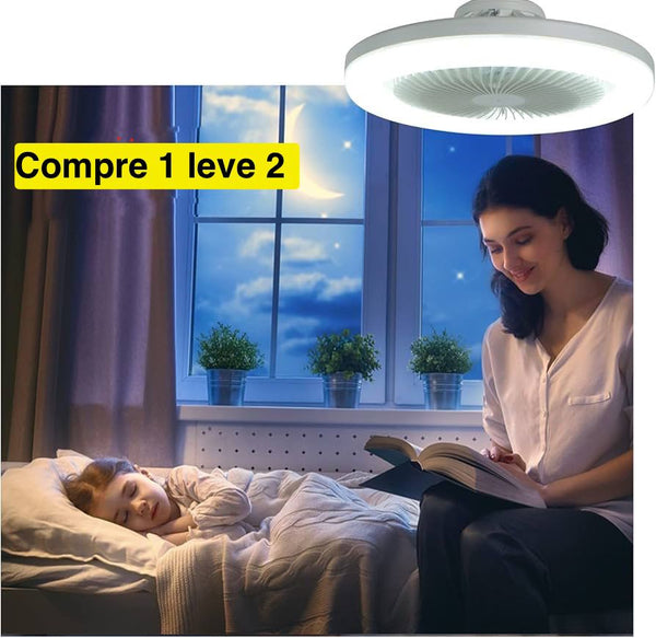 Luminaria de LED com Ventilador (Compre 1 Leve 2) Meu Lar